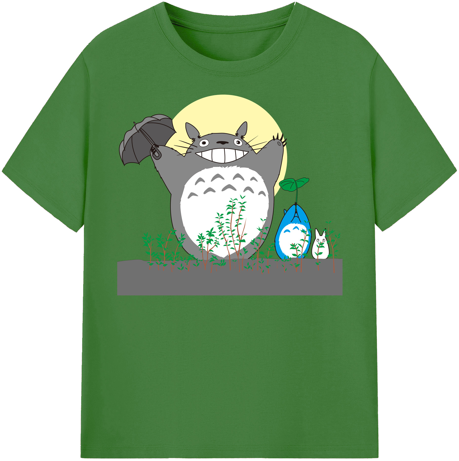 （画像用） となりのトトロ 草壁メイ 草壁サツキ My Neighbor Totoro Satsuki Kusakabe Mei Kusakabe レディースカジュアルプリントTシャツ（綿100％）